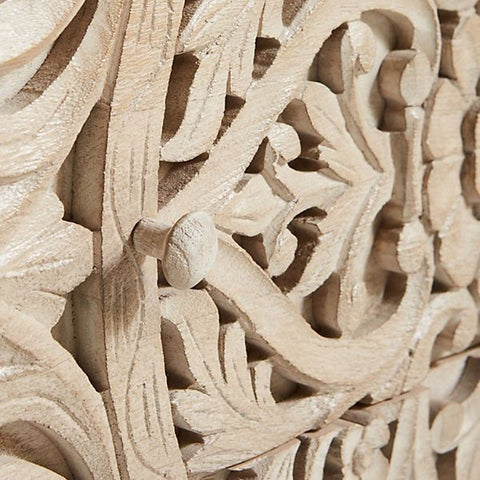 Luxury Handcarved Lombok 3 Drawer Dresser Grey