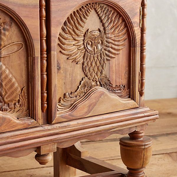Handcarved Menagerie Buffet Natural
