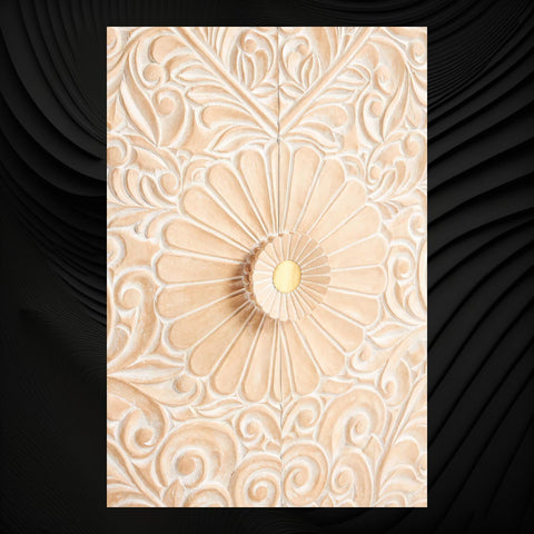 Handcarved Gulliver Armoire White