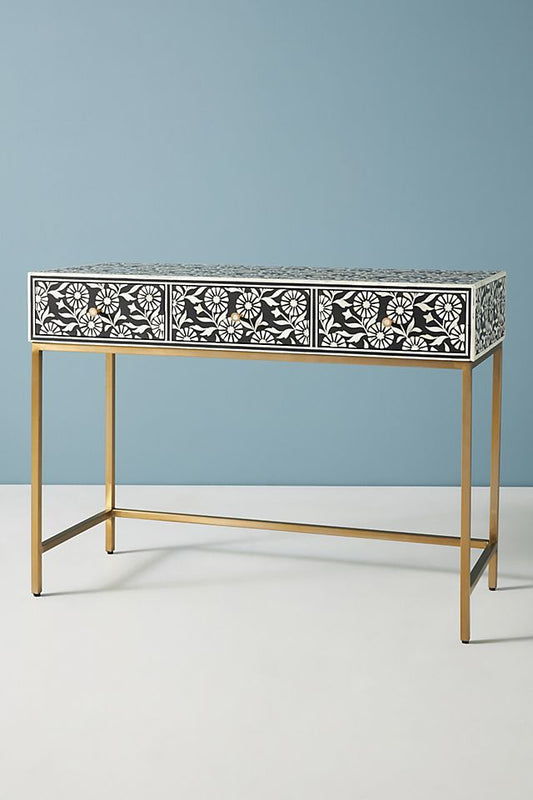Lalita Inlay Desk Black