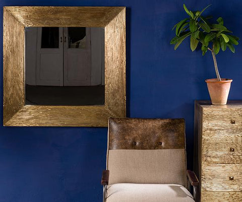 Wave Brass Mirror