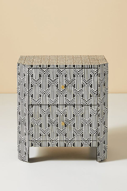 Sprinkle Midtown Bone Inlay Nightstand Black