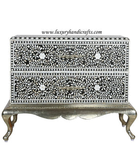 Mother Of Pearl Inlay Chest Metal Legs