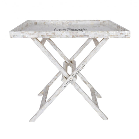 Full Mother Of Pearl Inlay Coffee Table