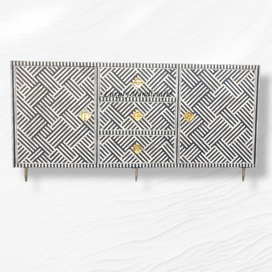 Optical Bone Inlay Buffet Black