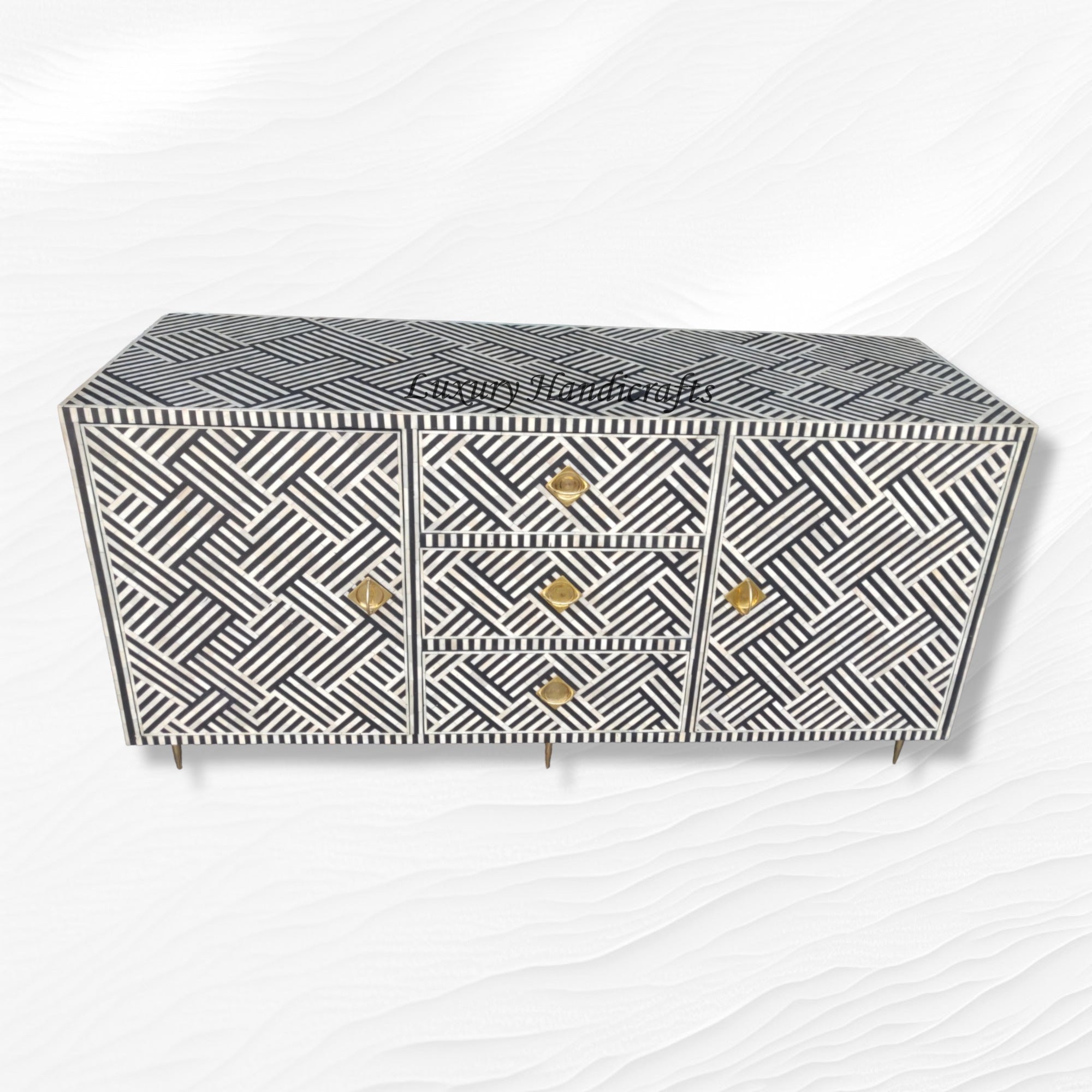 Optical Bone Inlay Buffet Black