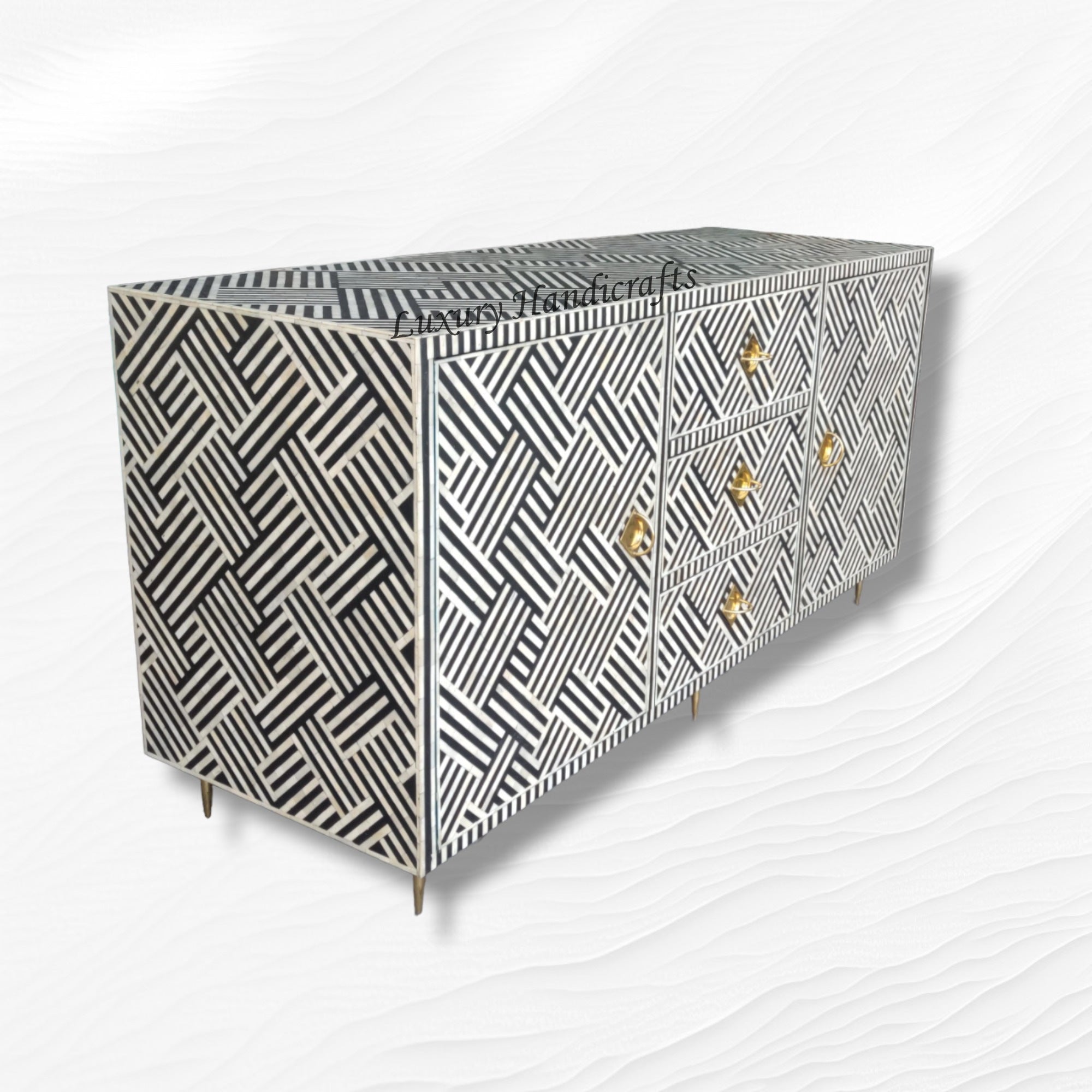 Optical Bone Inlay Buffet Black