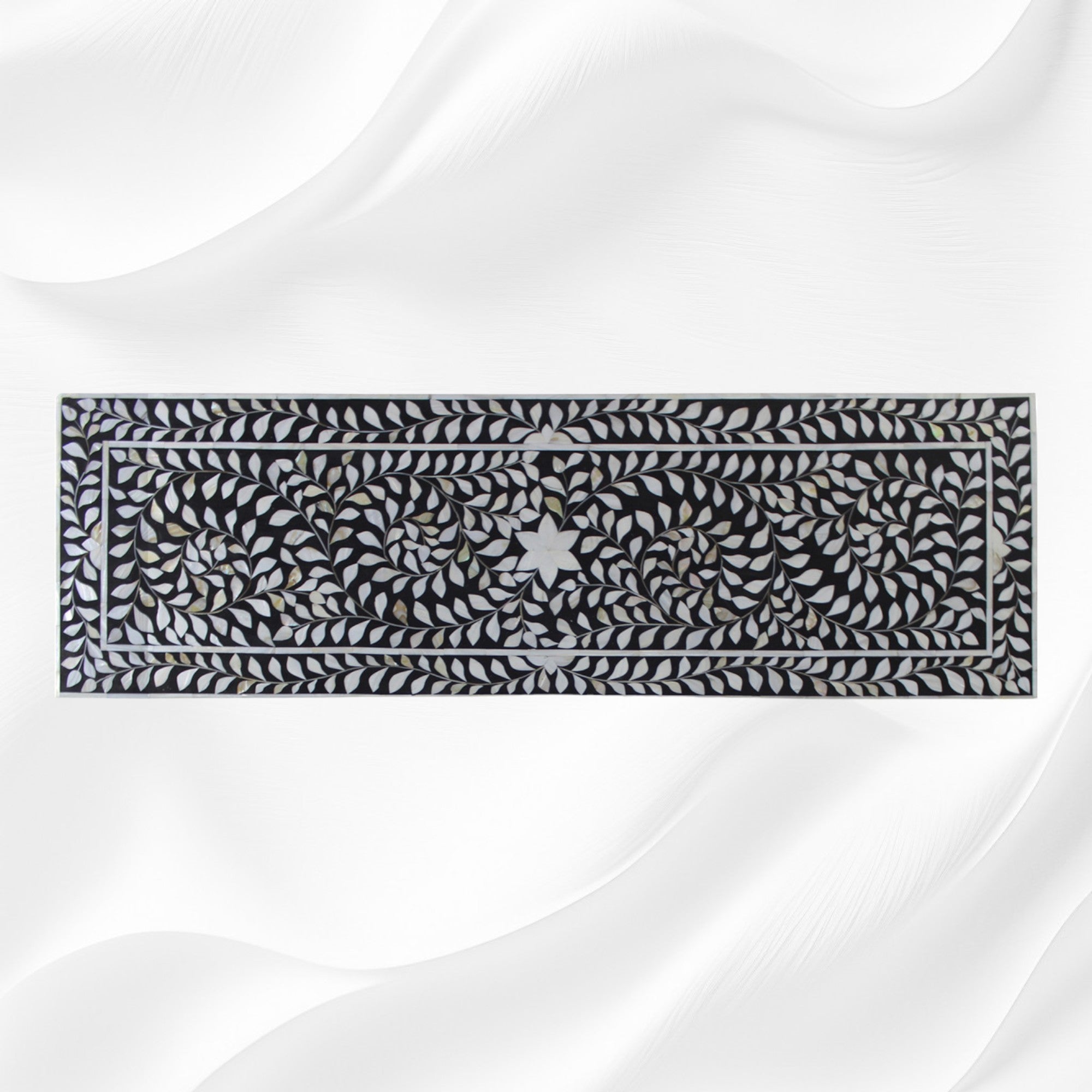 Shamiana MOP Inlay Chest of 2 Drawers Black