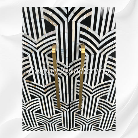 Sprinkle Mother of Pearl Inlay Buffet Black