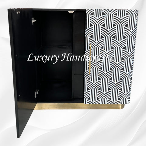 Sprinkle Mother of Pearl Inlay Buffet Black