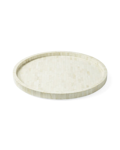 Full Bone Inlay Round Tray
