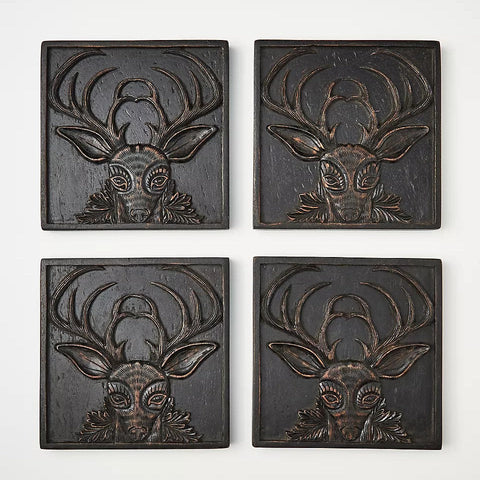 Handcarved Menagerie Buffet Black
