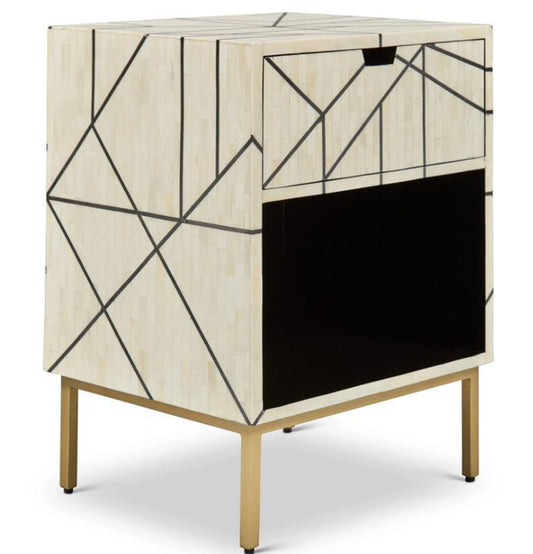 Full Bone Inlay Bedside