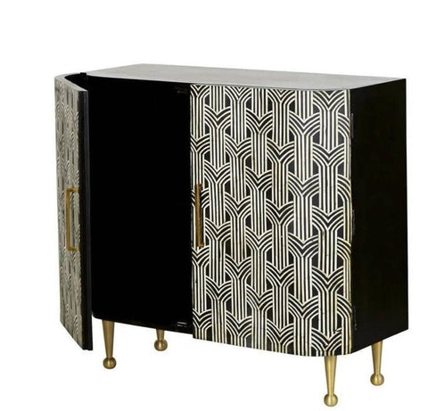 Handmade Bone Inlay 2 Door Sprinkle Sideboard