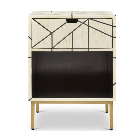 Full Bone Inlay Bedside