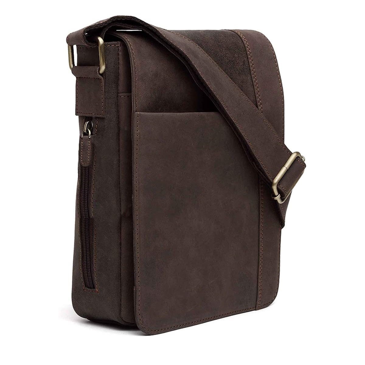 Genuine Leather Cross Body Shoulder Bag with adjustable Strap