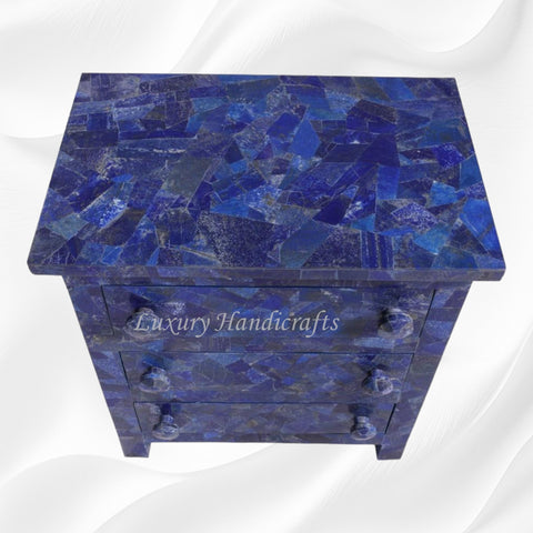 Lapis Lazuli 3 Drawer Bedside
