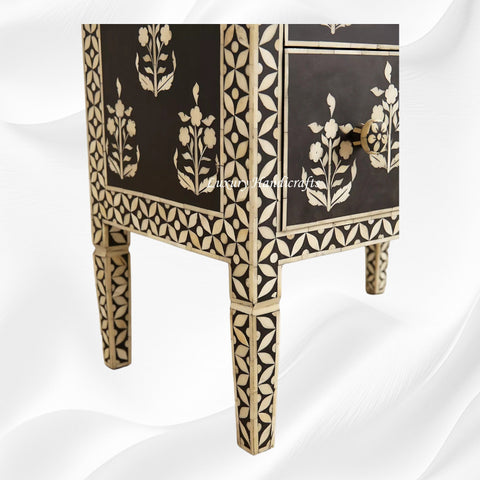 Paisley Bone Inlay Dresser Black