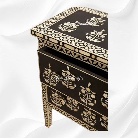Paisley Bone Inlay Dresser Black